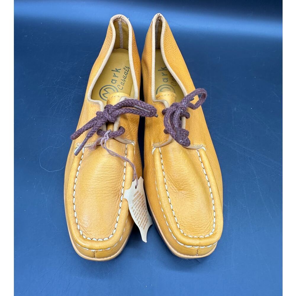 Mark Casuals Women Comfort Shoe‎ Tan Deerskin Leather Upper Size 6.5 M NWT